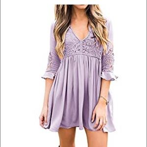 Lilac Flowy Dress